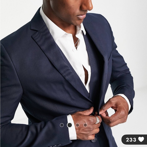 Bolongaro Trevor - Suit Jacket - Navy - 38 R - NEW W/ TAGS - Picture 2 of 3